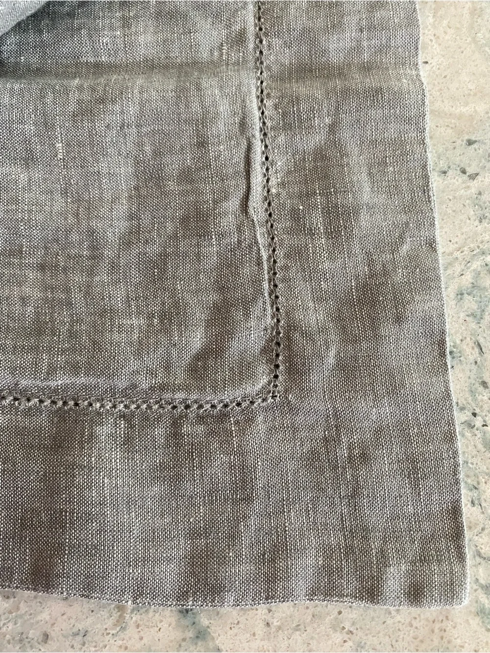 Pottery Barn Pillow Shams Standard Linen-Blend Gray Taupe